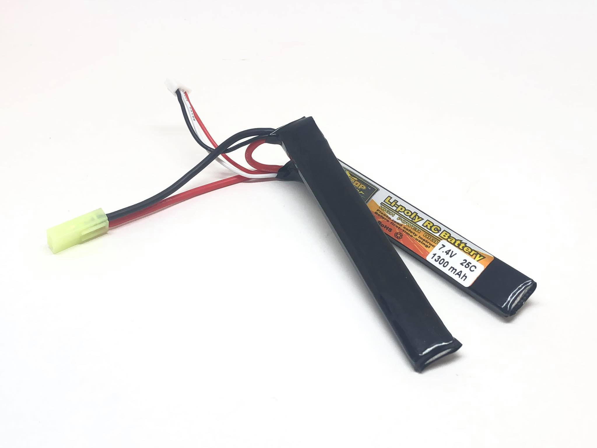 Li-Pol baterie X-Cell 7,4V 1300mAh, 25C - Nunchuk (dvojdílná)