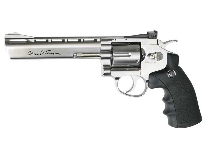 Levně ASG Dan Wesson 6" revolver CO2 - Stříbrný