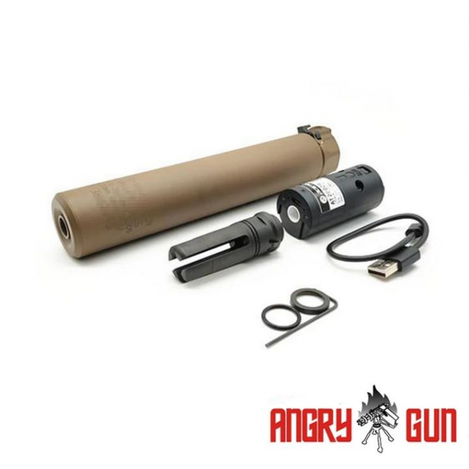 Angry Gun QD SOCOM762 Silencer (Full Markings) with Tracer unit, 14- m