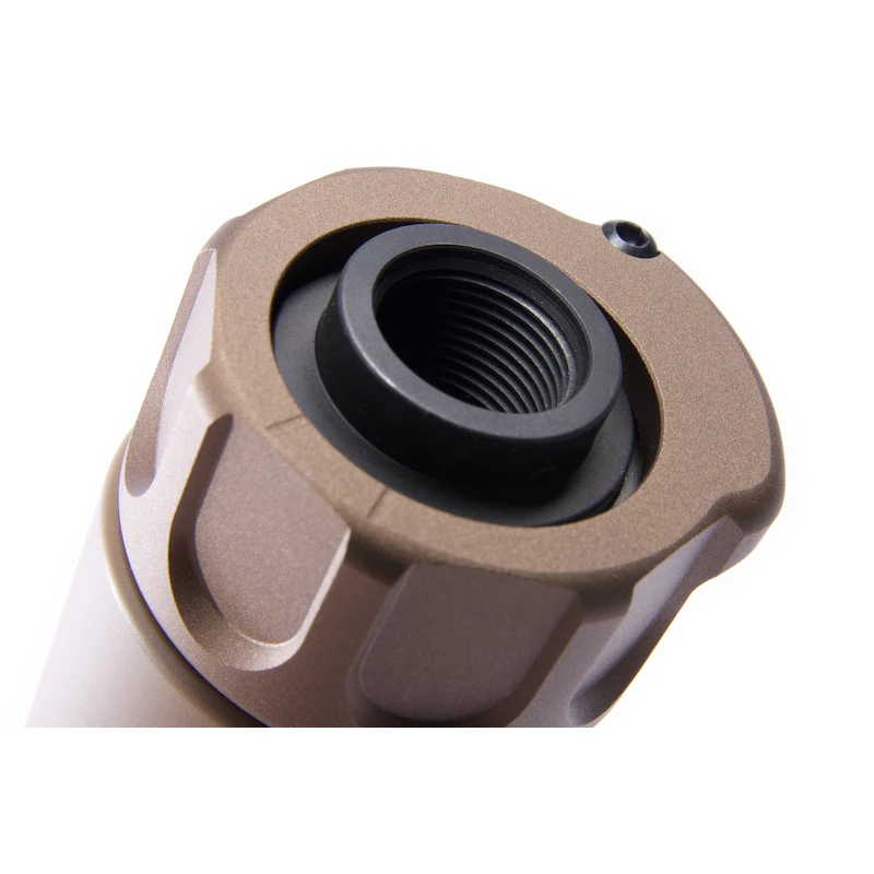 Angry Gun QD SOCOM762 Silencer (Full Markings), 14- mm (CCW) - Tan