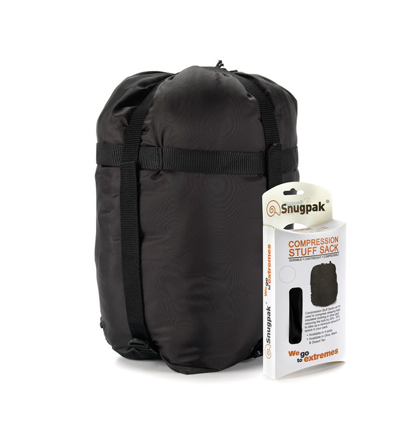 Kompresní obal STUFF SACK černý L 40x45cm