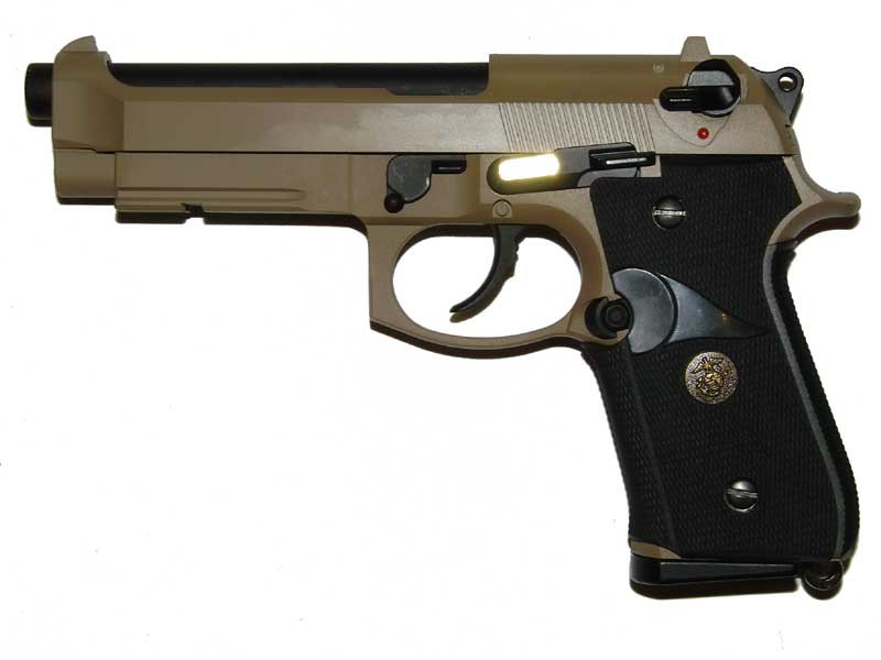 WE GBB CO2 pistole M9A1 - Písková