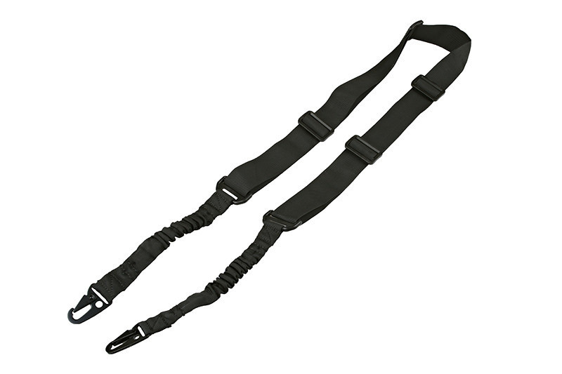 WST taktický 2-bodový popruh BUNGEE – Černá
