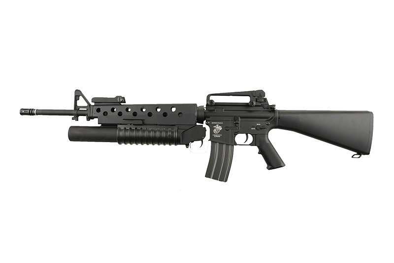 Levně Specna Arms M16A3 + plynový granátomet M203 (SA-G02 ONE™) - černá
