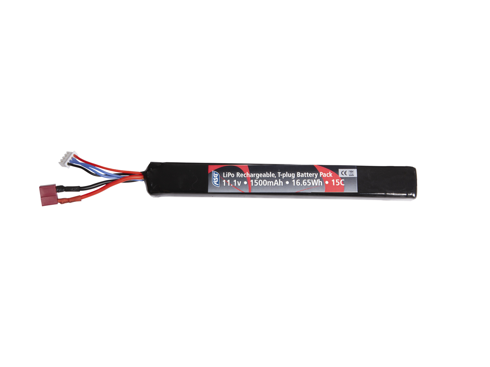 Levně ASG Li-Pol baterie ASG 11,1V 1500mAh, 15C - Stick (jednodílná)