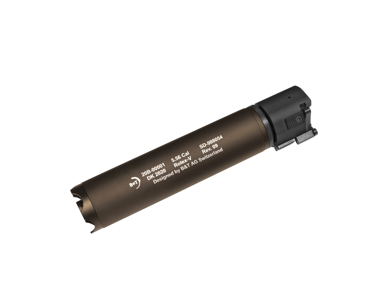ASG QD tlumič B a T Rotex-V 197 x 39 mm - Písková
