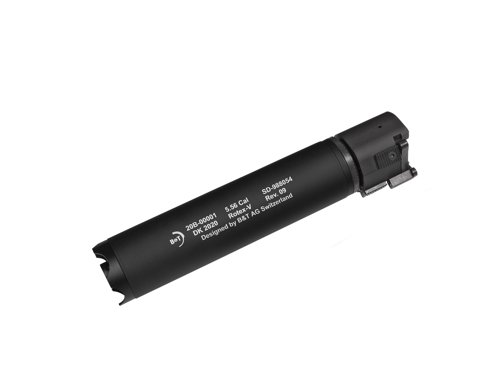 Levně ASG B&T Rotex-V 197mm - rychloupínací tlumič, černý