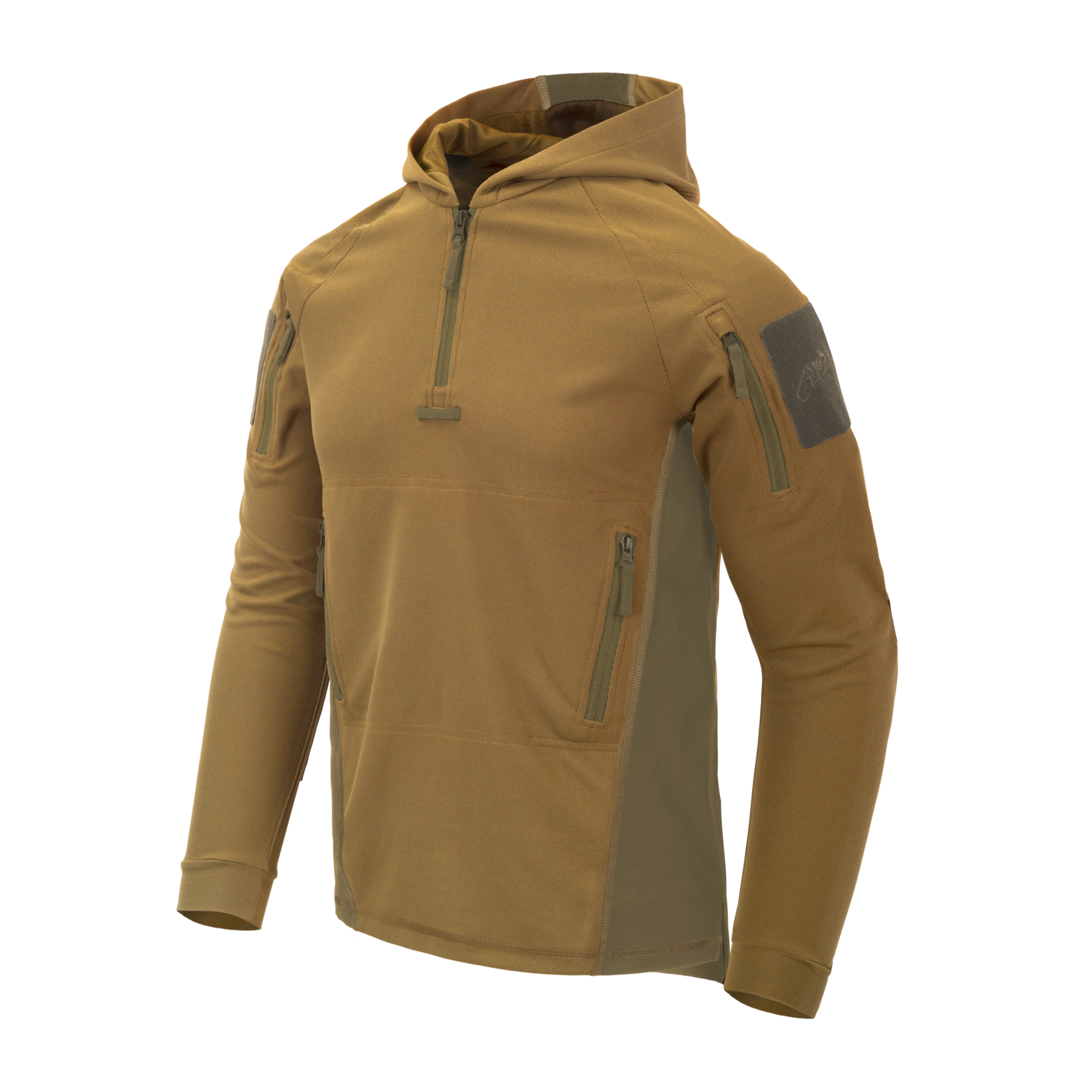 HELIKON mikina RANGE HOODIE TopCool - Coyote/Adaptive Green