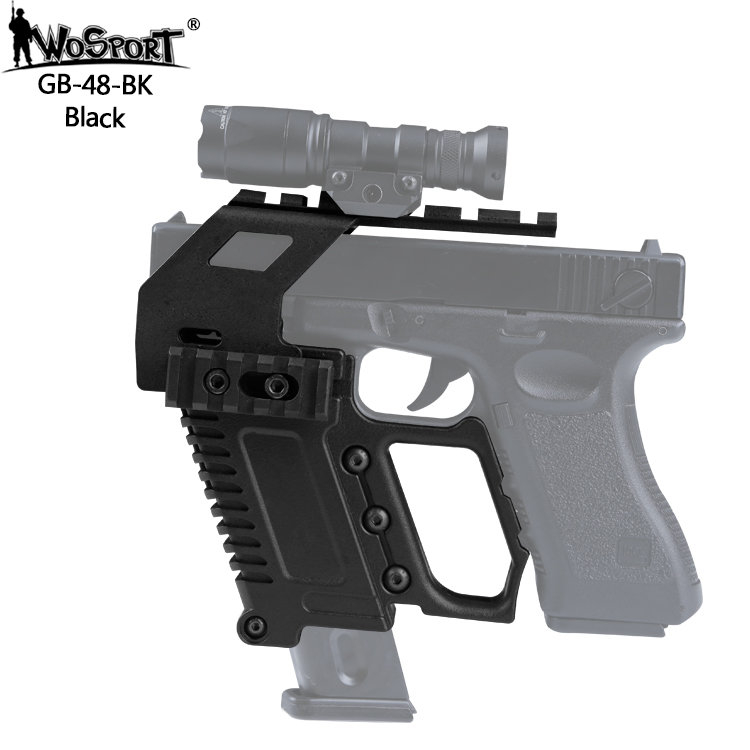 Wosport Taktický KIT GB-48 s RIS pro náhradní zásobník pro Glock 17/18/19 - černý