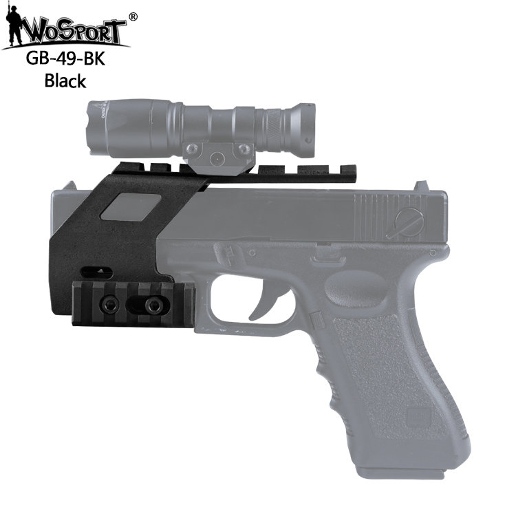 Wosport Montáž kolimátoru GB-49 s RIS pro Glock 17/18/19 - černá