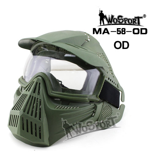 WST ochranná maska TRANSFORMER LEADER V2 – Zelená