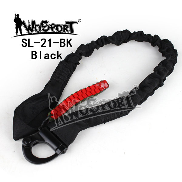 WST popruh SAFETY LANYARD Deluxe (replika) – Černá