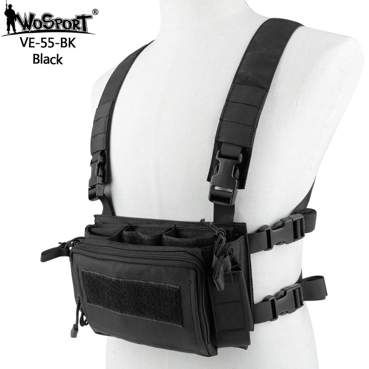 WST taktický chest rig 142ACD – Černá