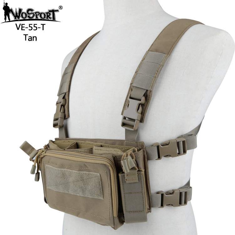 Wosport WST Taktický Chest rig D3CRM - Pískový