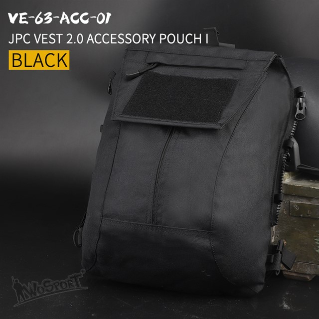WST JPC 2.0 zádový panel TYPE 1 na zip – Černá