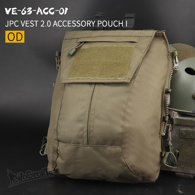 WST JPC 2.0 zádový panel TYPE 1 na zip – Zelená