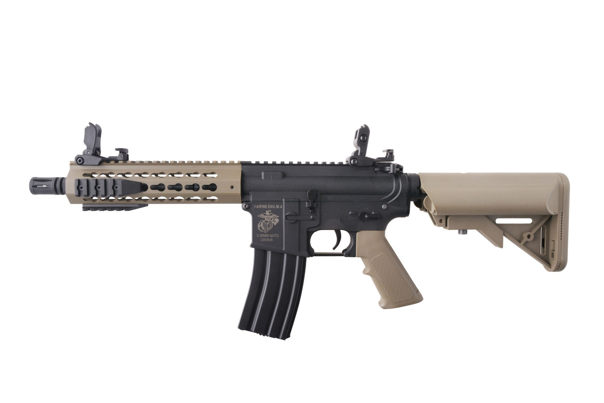Levně Specna Arms M4 CQB KeyMod (SA-C08 CORE™), černo-písková