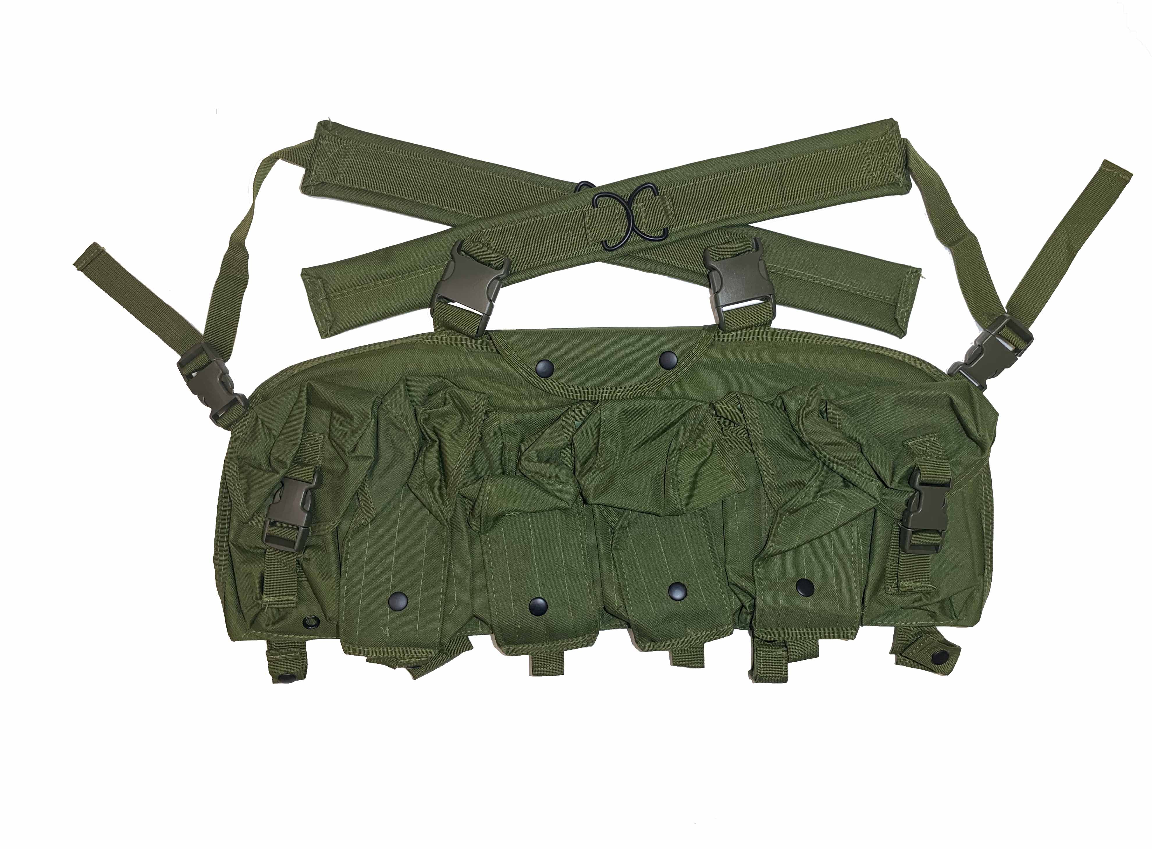 Wosport WST Bandalír/Chest Rig KINGRIN pro AK - Zelený