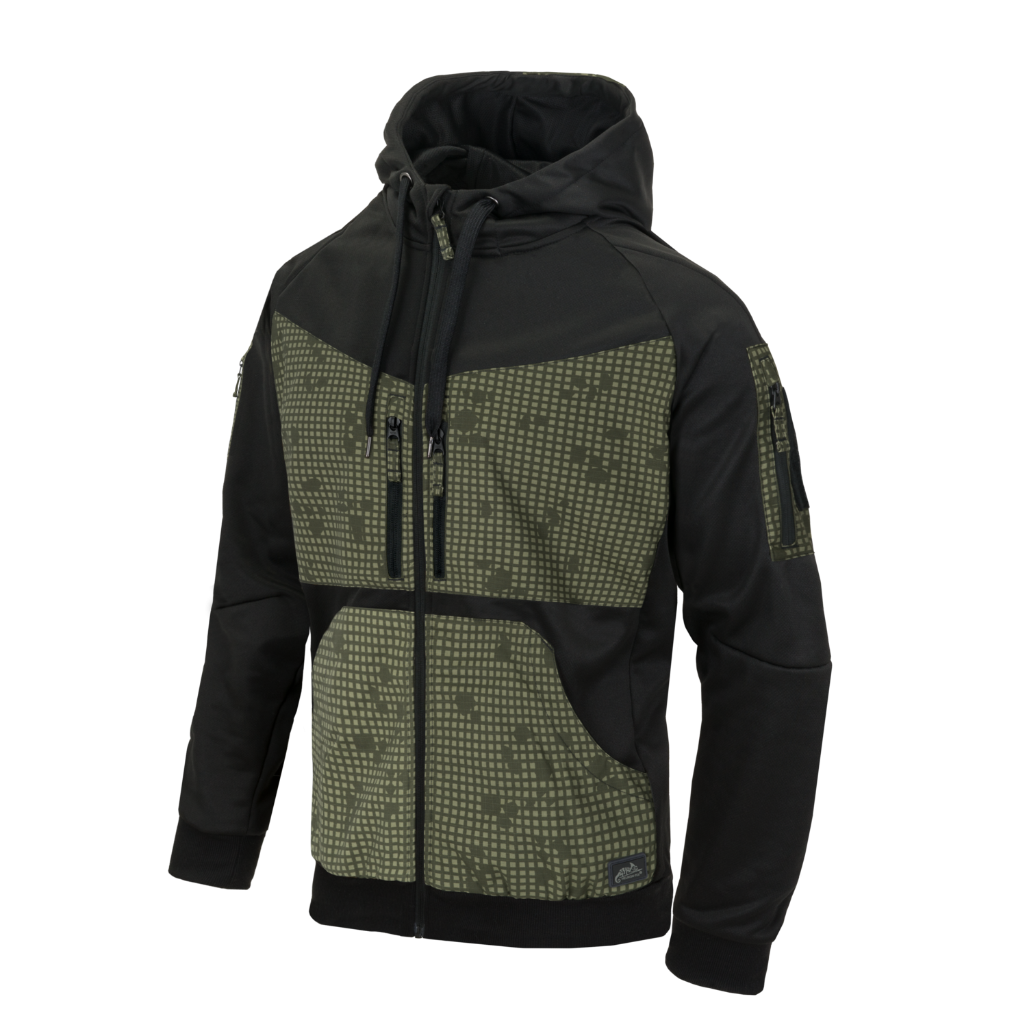 HELIKON mikina ROGUE (FullZip)(R) - Černá/Desert Night Camo