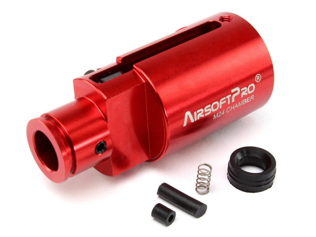 AirsoftPro CNC hop-up komora pro M24 Gen.3 – Červená