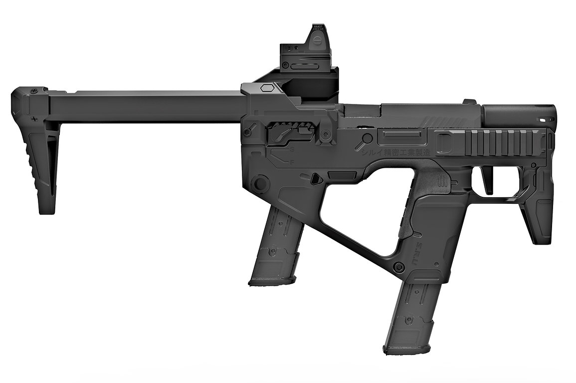 SRU - Airsoft PDW P320 Conversion Kit pro WE F17/F18 - Černý