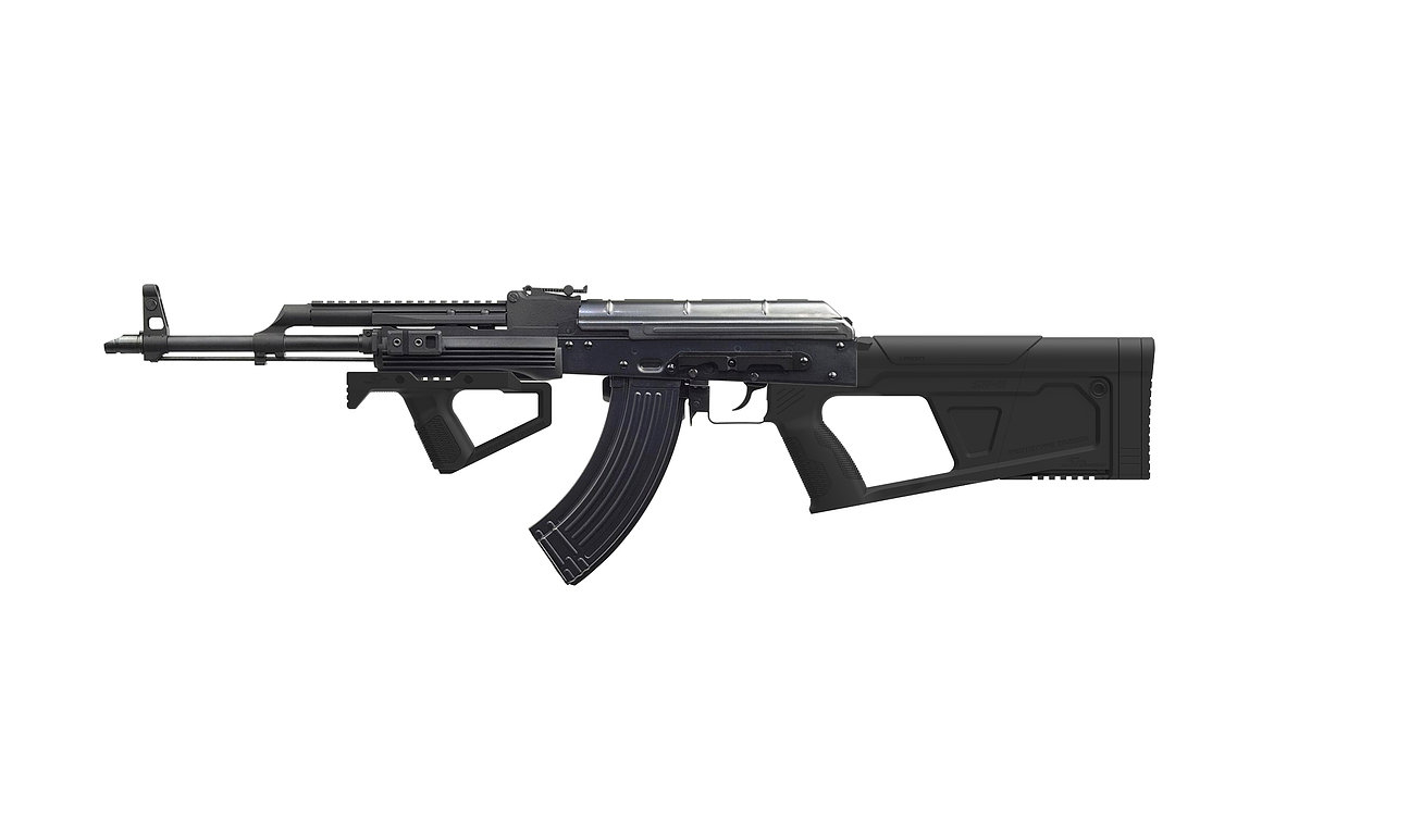 SRU - SRQ Airsoft Advanced set pažby a rukojeti pro GBB AK - Černý