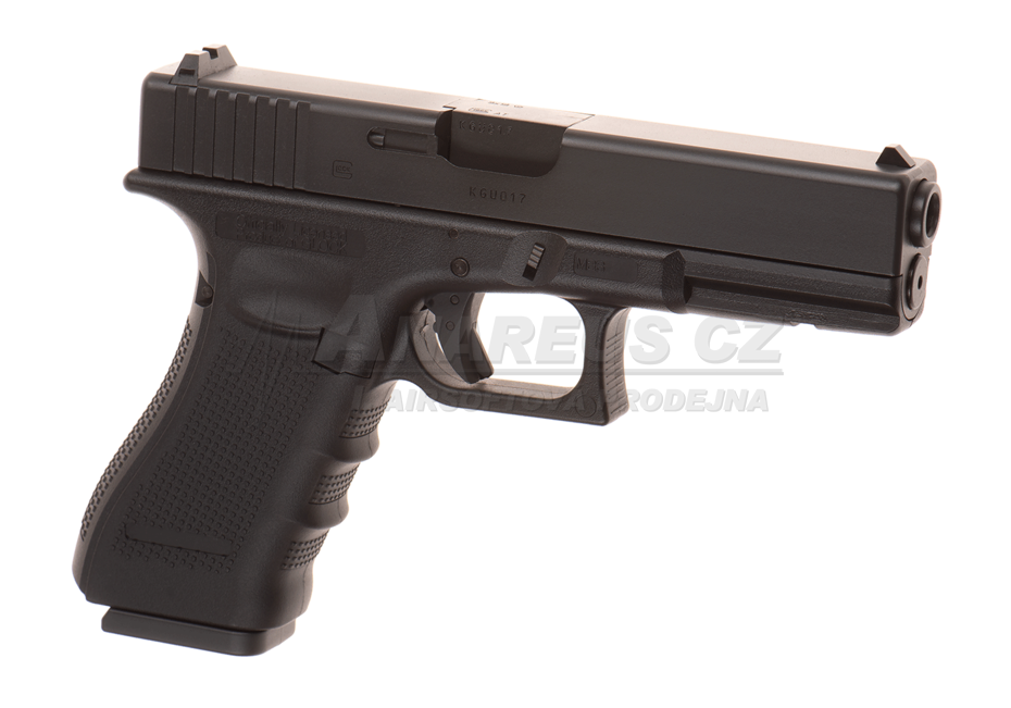 Levně UMAREX Glock 17 Gen4 CO2 - kovový závěr, blowback - černý (Glock Licensed)