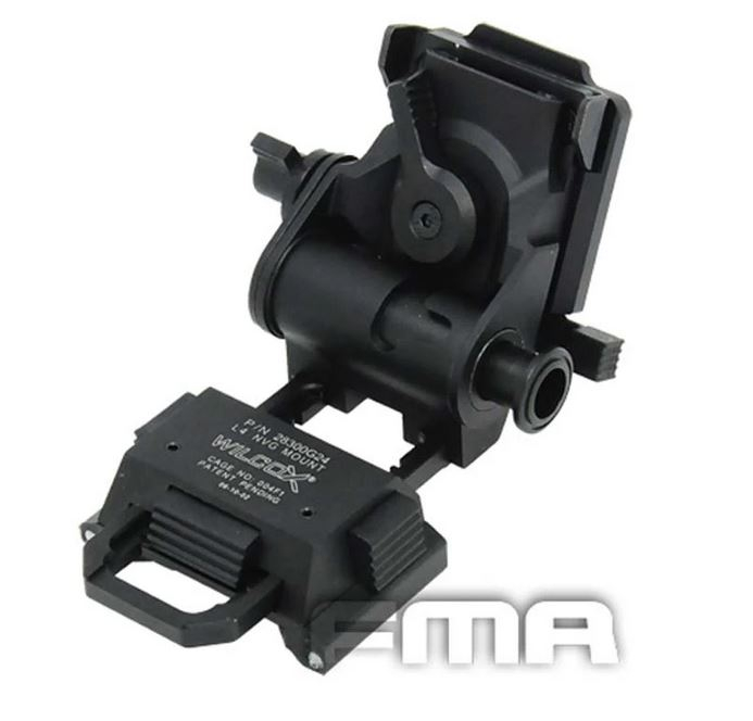 FMA CNC montáž L4G24 na přilbu pro NVG PVS-15 / 18 - Černá