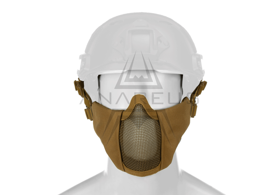 Invader Gear Mk.II Síťovaná ochranná maska na helmu FAST s chráničem tváří, písková