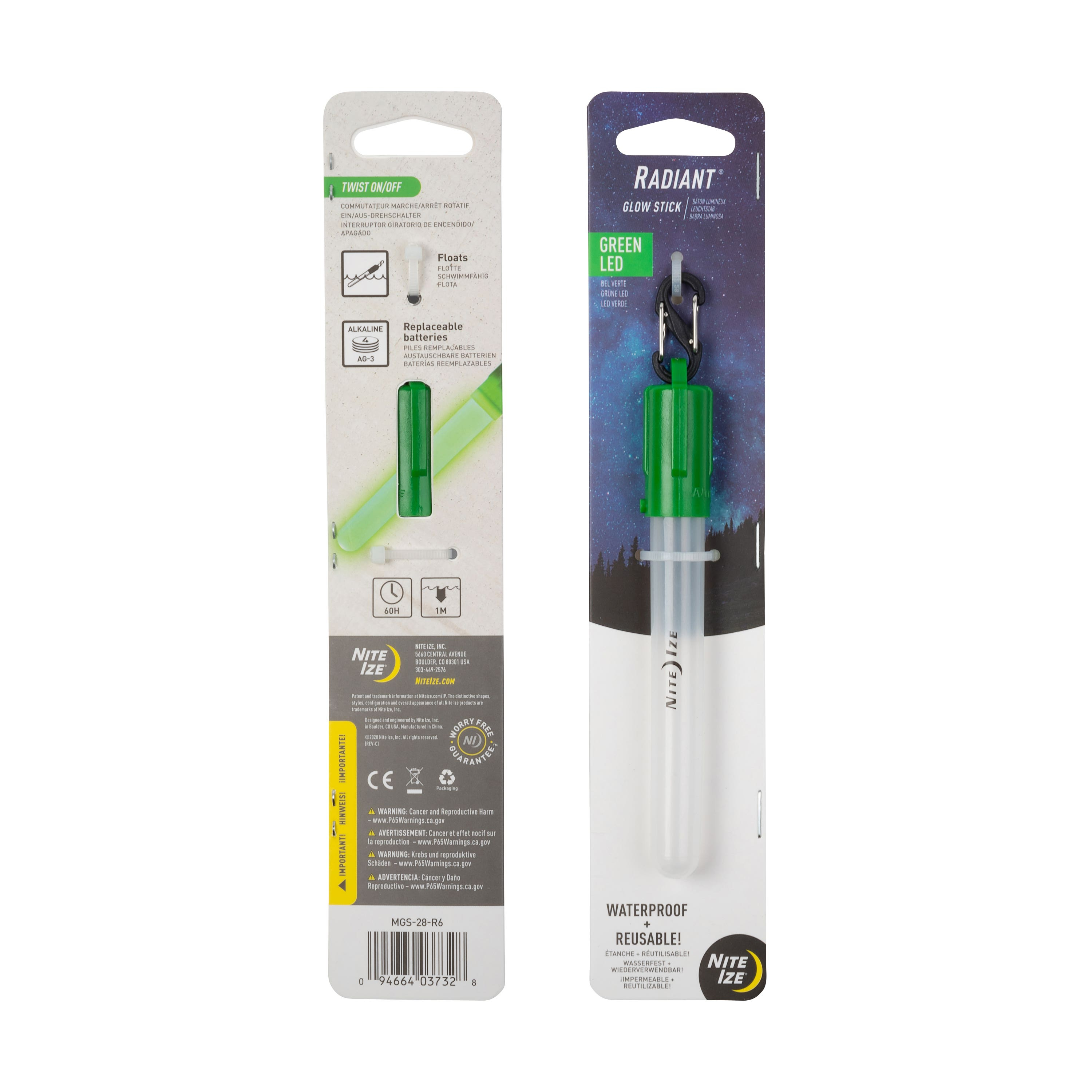 Signalizační světlo Nite Ize led mini Glowstick - zelené