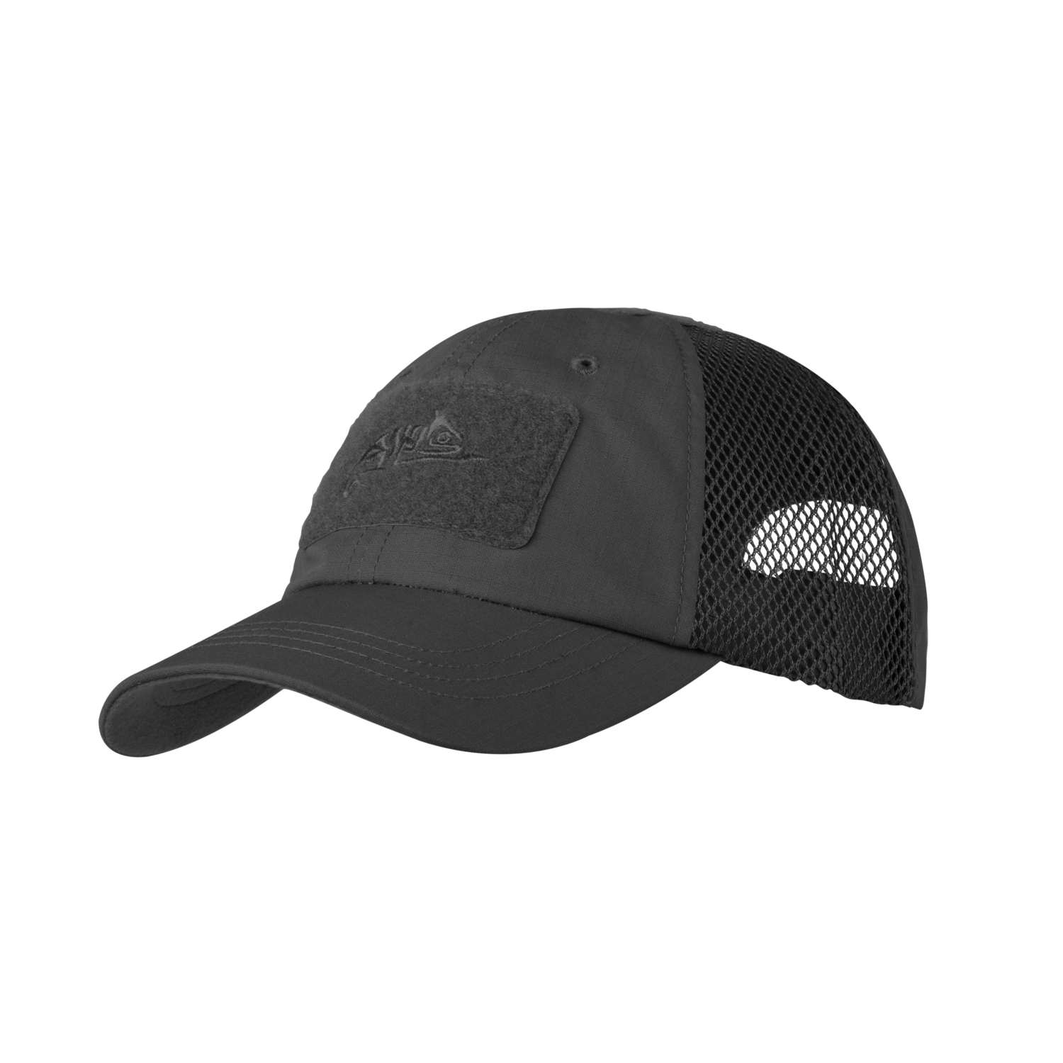 HELIKON čepice BASEBALL VENT na suchý zip, ripstop - Černá