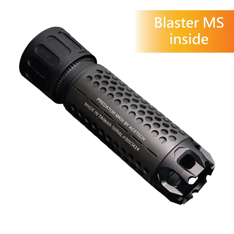 AceTech QD nasvětlovací tlumič PREDATOR MKIII (BLASTER MS) - Černá