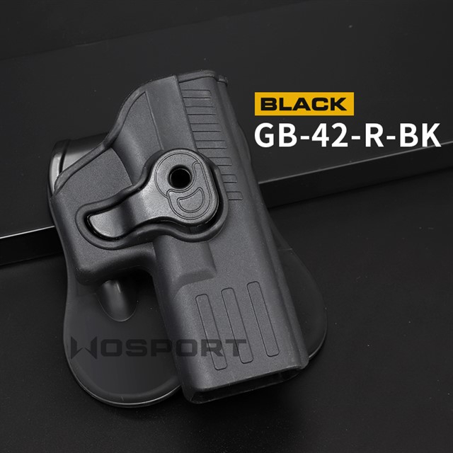Levně Wosport Opaskové pouzdro/ Holster pro modely Glock pro praváky - černé