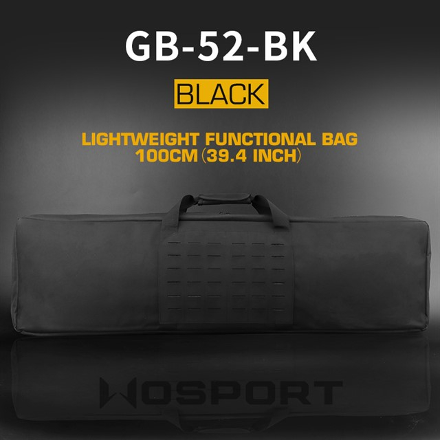 WST LASER MOLLE brašna na zbraň 100 × 28 × 8 cm – Černá