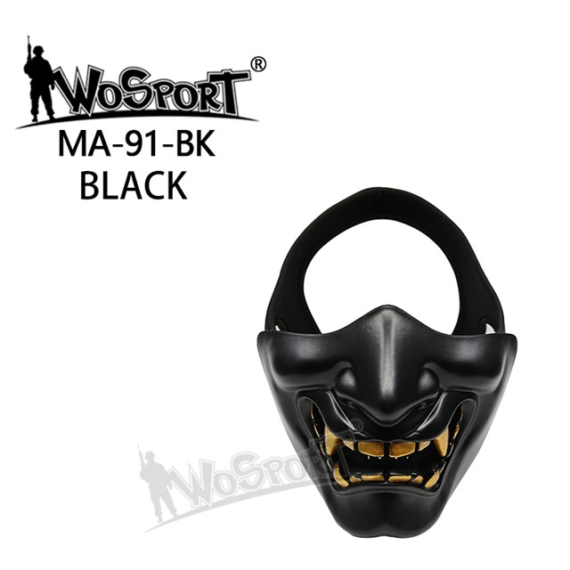Wosport Ochranná maska Samurai - černá