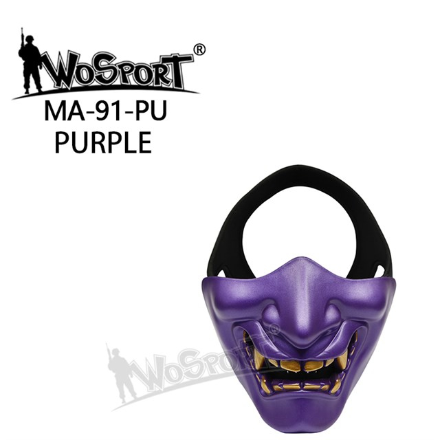 Wosport Ochranná maska Samurai - fialová