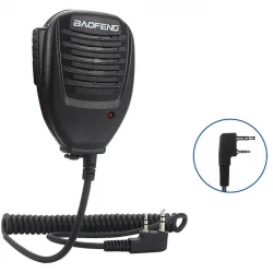 Kit 2 Oreillettes 2-Pin Avec Tube Acoustique Pour Radios Kenwood Baofeng UV-5R - Modèle Bodyguard FBI