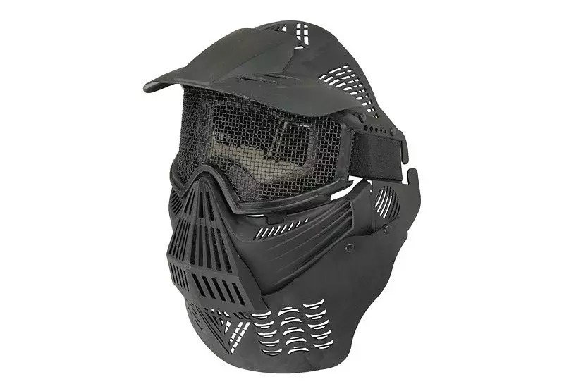 Levně Wosport Precizní ochranná maska Transformer Ultimate V2, síťovaná - černá