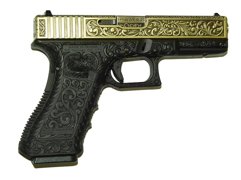 WE GBB plynová pistole R18C Gen4 - Antique Bronze