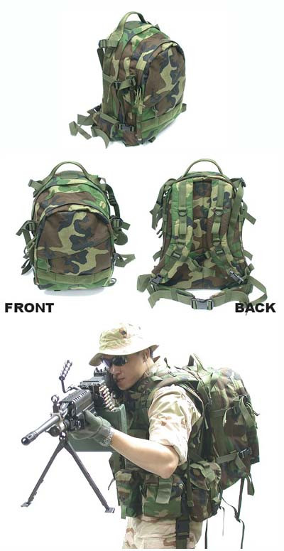 Batoh 3-Day Assault Pack, woodland