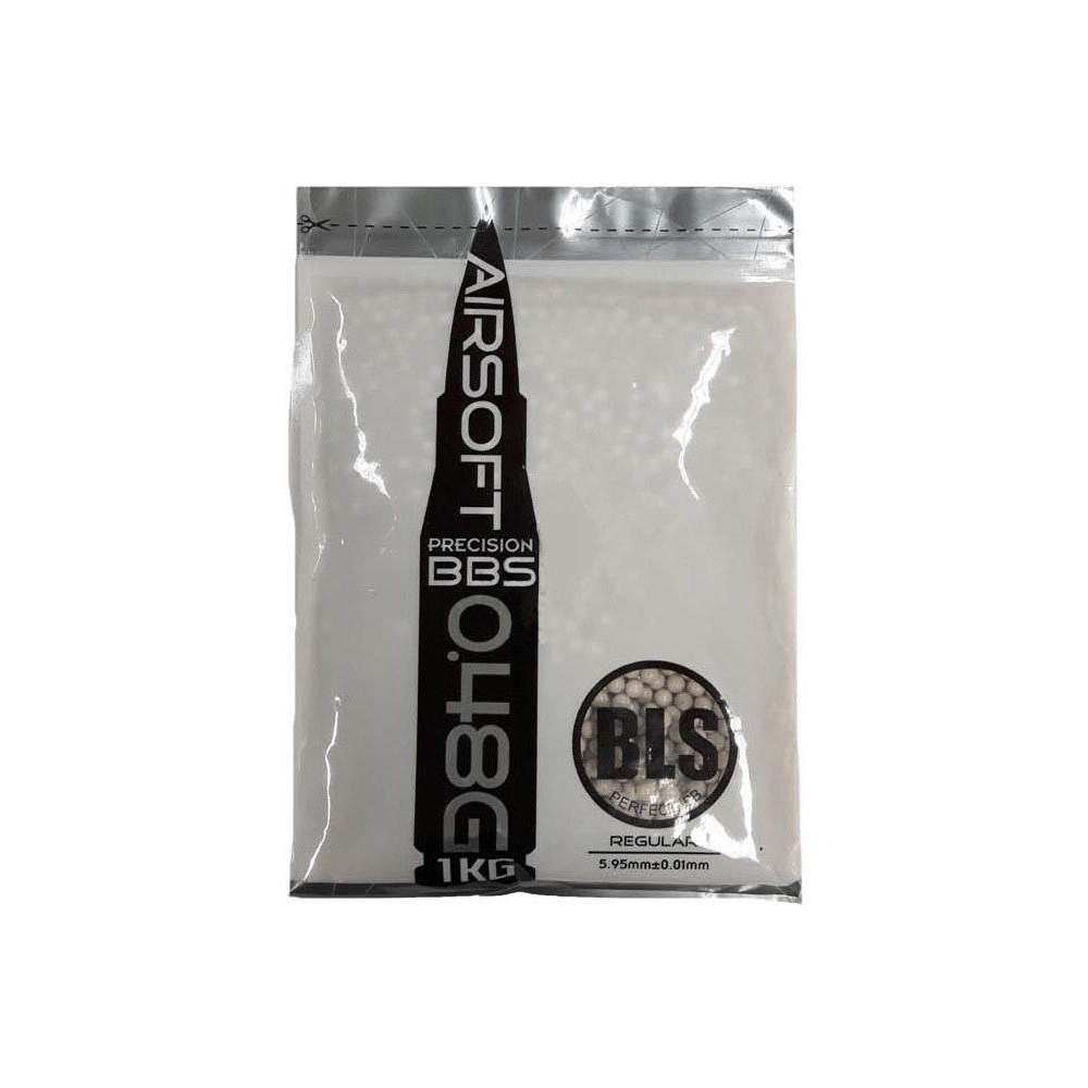 BLS airsoftové kuličky PRECISION UH 0,48g, 2080 BBs (sáček) - Bílá