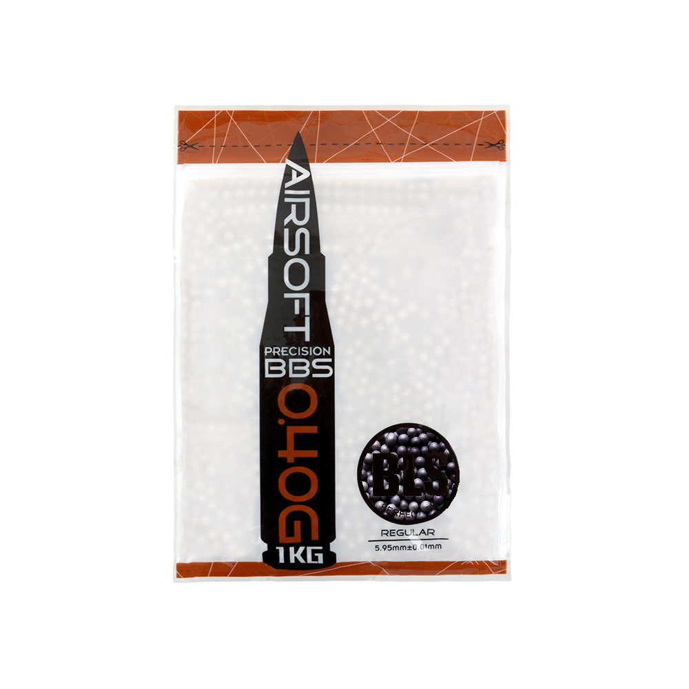 BLS airsoftové kuličky STAINLESS UH 0,40g, 2500 BBs (sáček) - Šedá