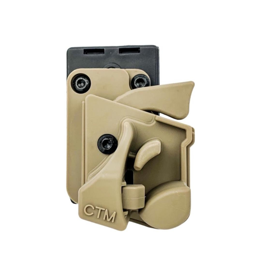Levně CTM TAC CTM Opaskové plastové pouzdro / holster pro AAP01 - Pískové