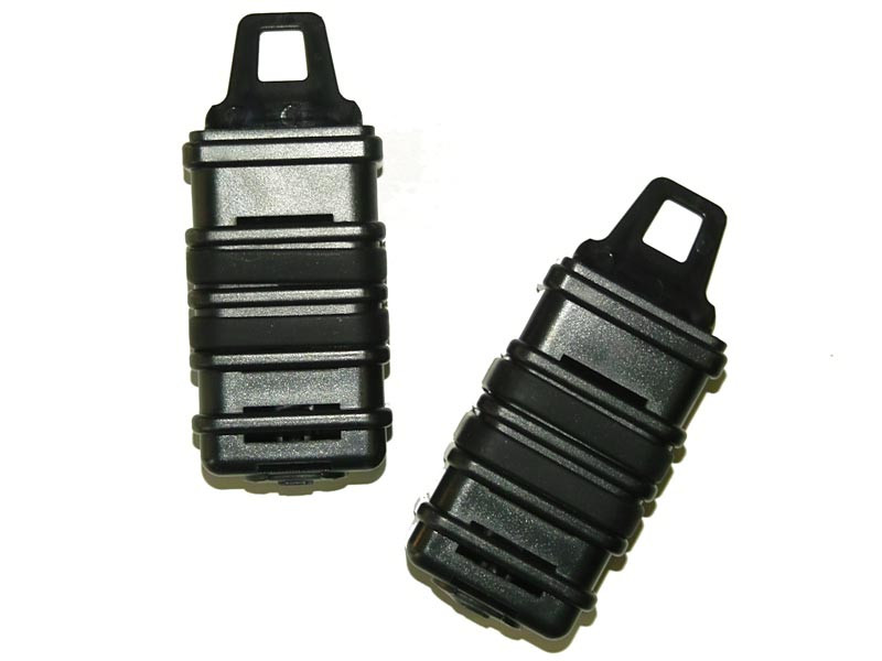 FMA plastová MOLLE sumka FastMag pro zásobník MP7, 2 ks - Černá