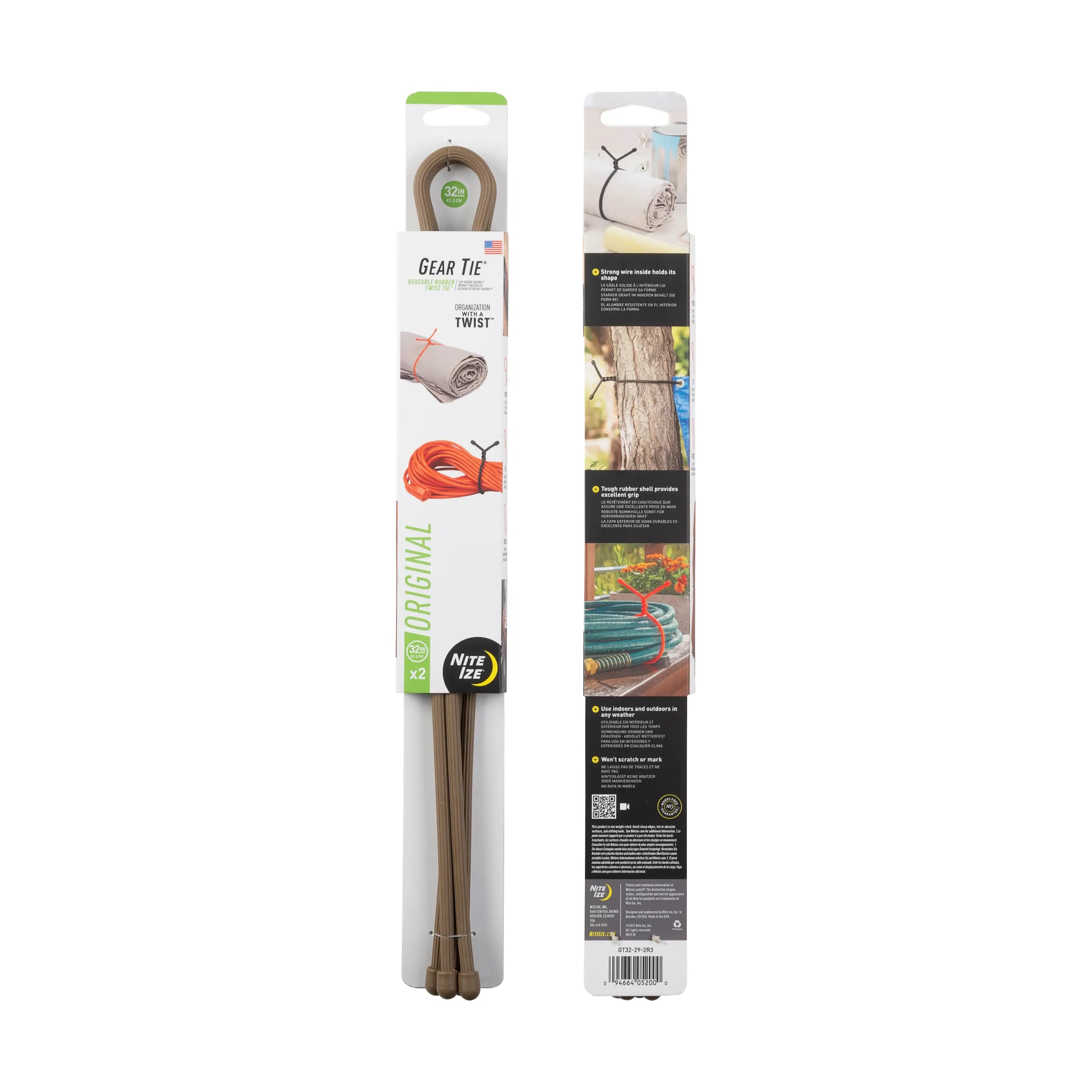 Vázací drát Gear Tie, coyote - délka 32"