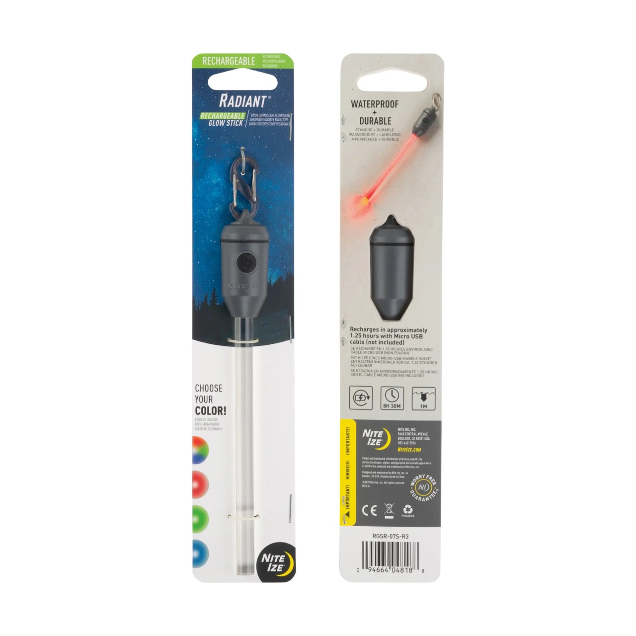 Radiant(R) Dobíjecí signalizační světlo LED Glow Stick - Disc-O Select(TM)