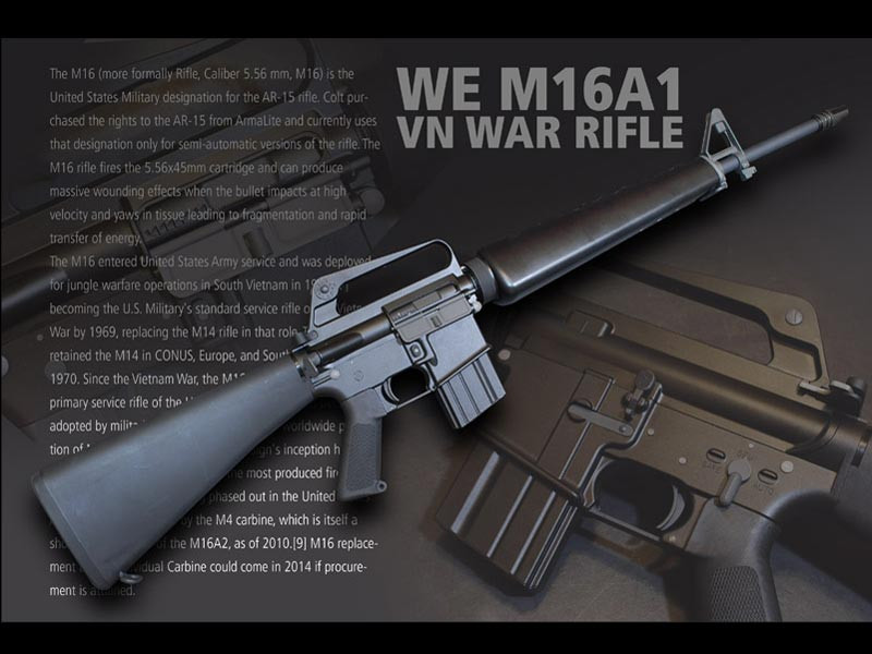 WE M16A1 (blowback) - open bolt
