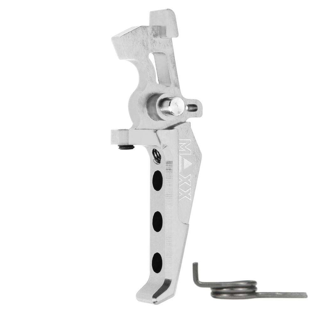 Hliníková CNC SPEED spoušť pro M4/M16 - TYPE E, stříbrná