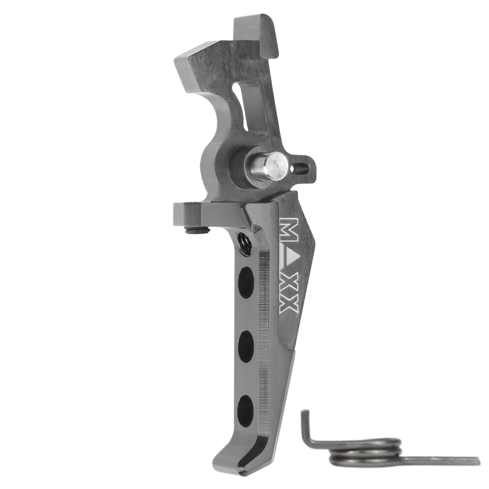 Hliníková CNC SPEED spoušť pro M4/M16 - TYPE E, titanová