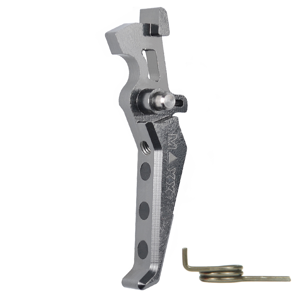 Hliníková CNC ADVANCED spoušť pro M4/M16 - TYPE E, titanová